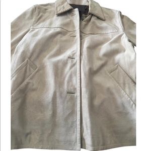 Coach Light Tan Suede Coat